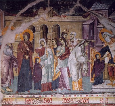 Presentation of the Virgin Mary in the Temple by Manuel Panselinos